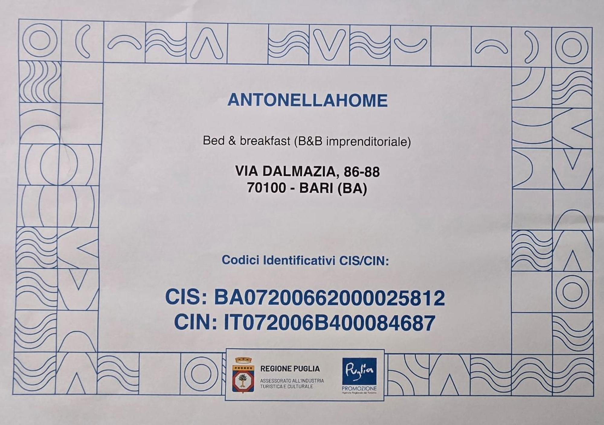 Antonella Home B&B Bari Bagian luar foto